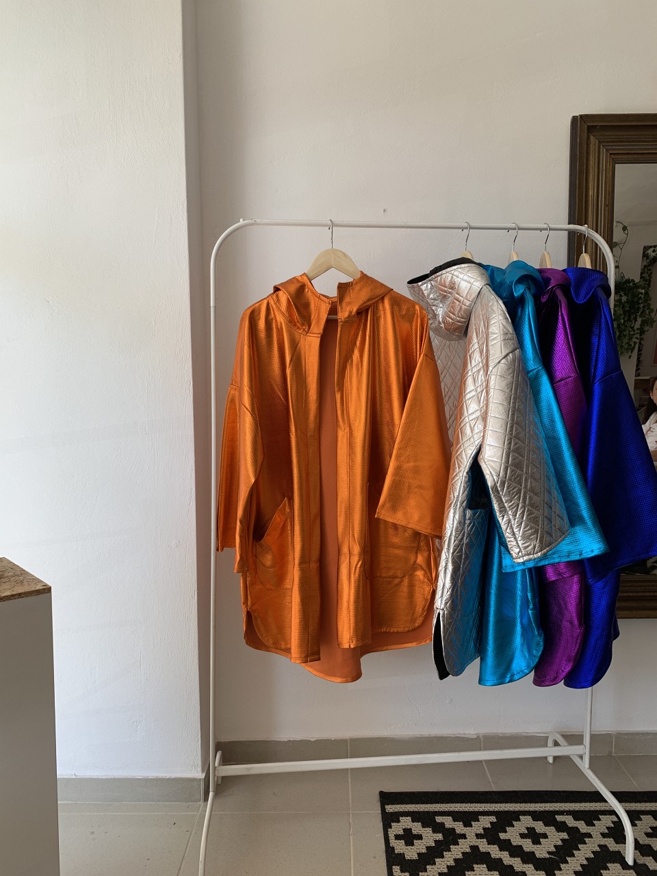Product preview: Tulle Tutu Skirt Orange Lame Hooded Coat