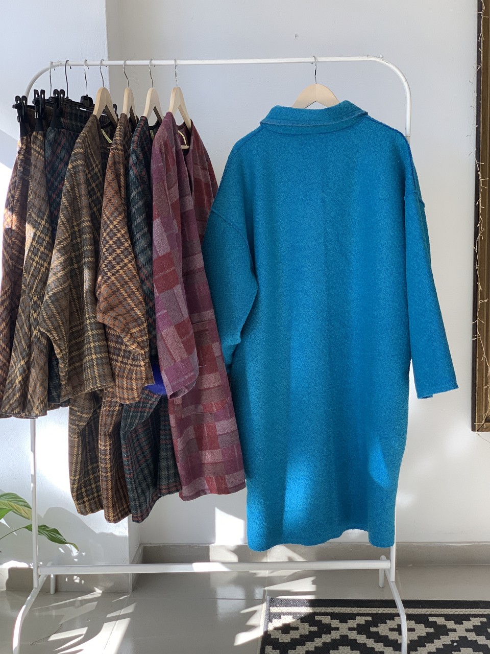 Tutu Skirt Blue Woolmix Coat