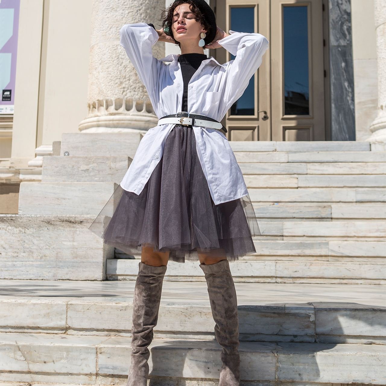 Tutu Skirt Graphite Short 
