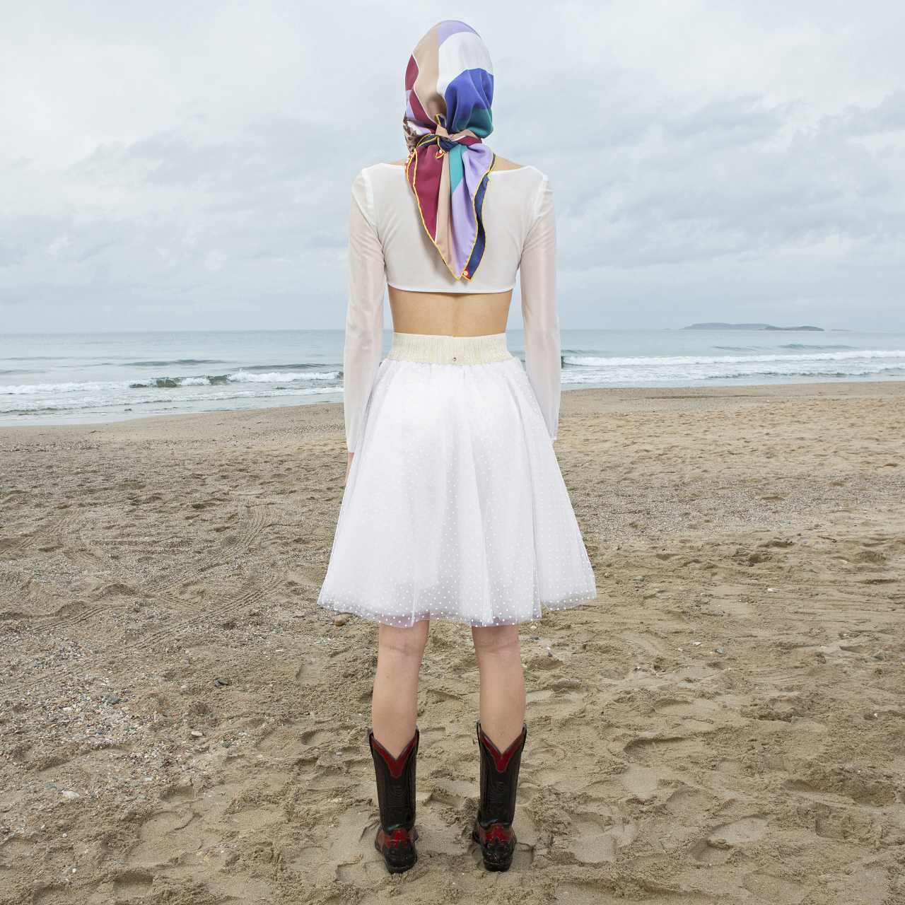 Product preview: Tulle Tutu Skirt Short White Tutu with Polka Dots
