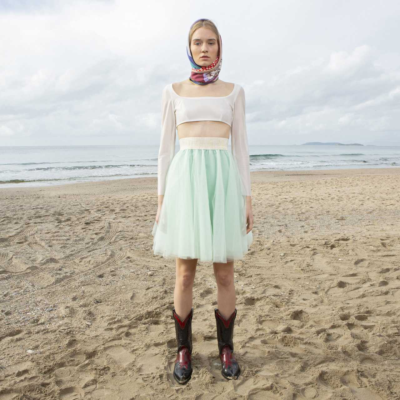 Product preview: Tulle Tutu Skirt Short Light Green Tulle Skirt
