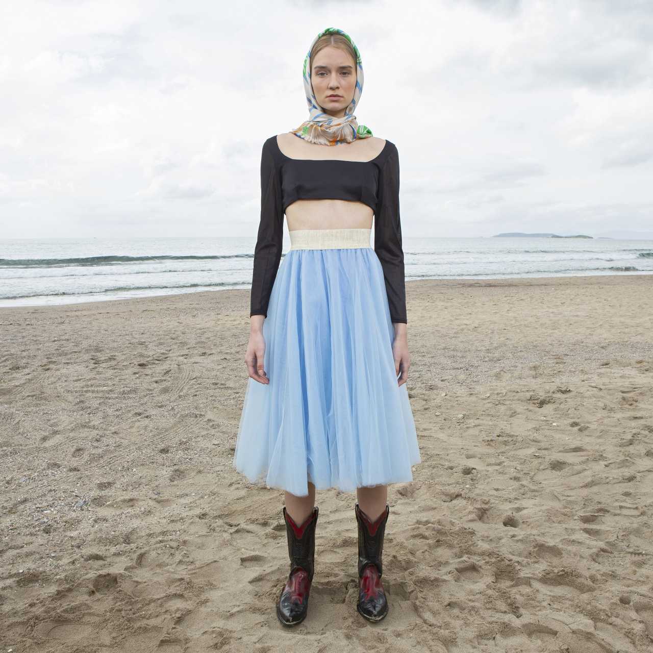 Product preview: Tulle Tutu Skirt Midi Light Blue