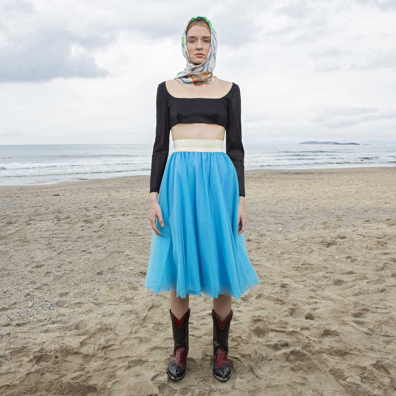 Product preview: Tulle Tutu Skirt Midi Sky Blue