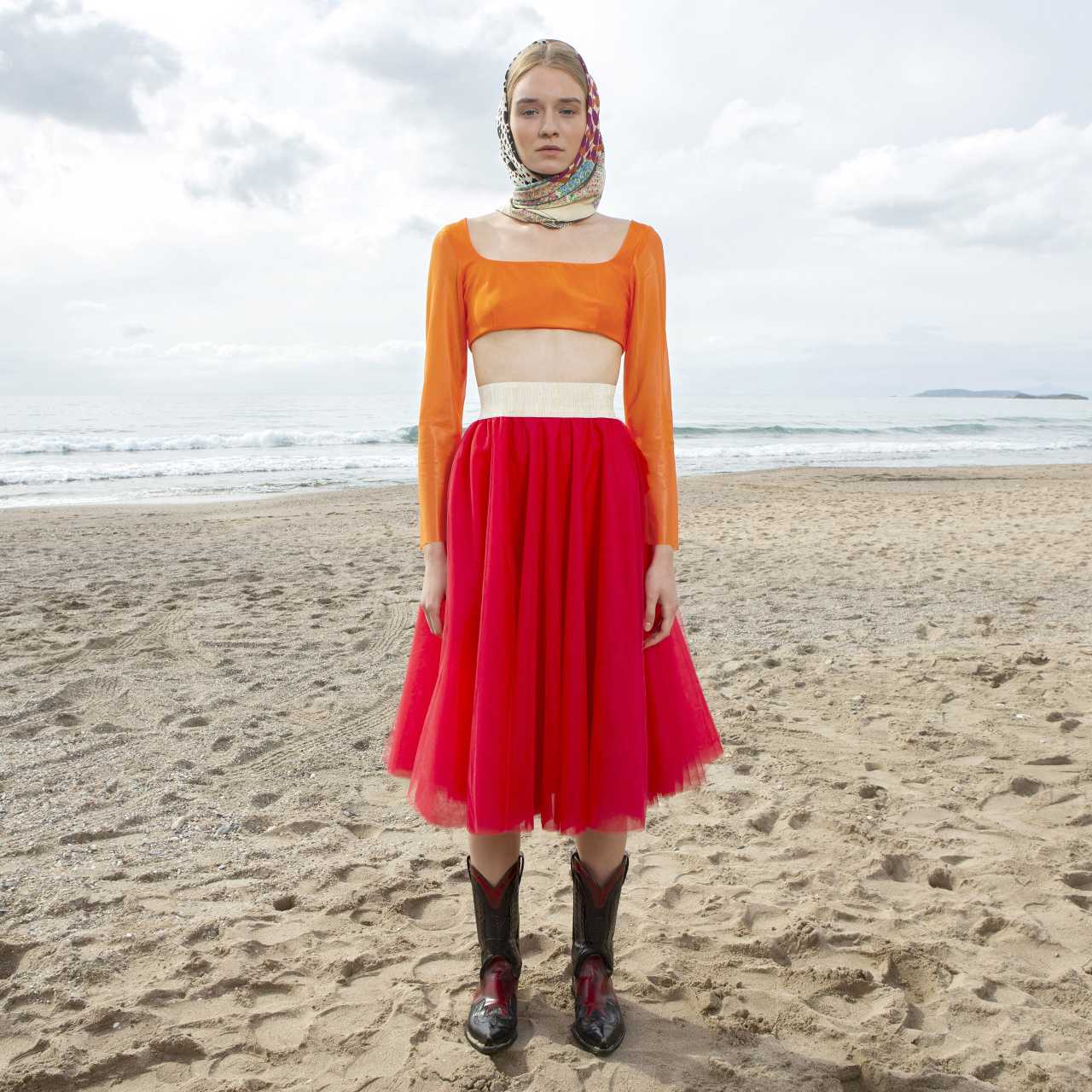 Product preview: Tulle Tutu Skirt Midi Bright Red