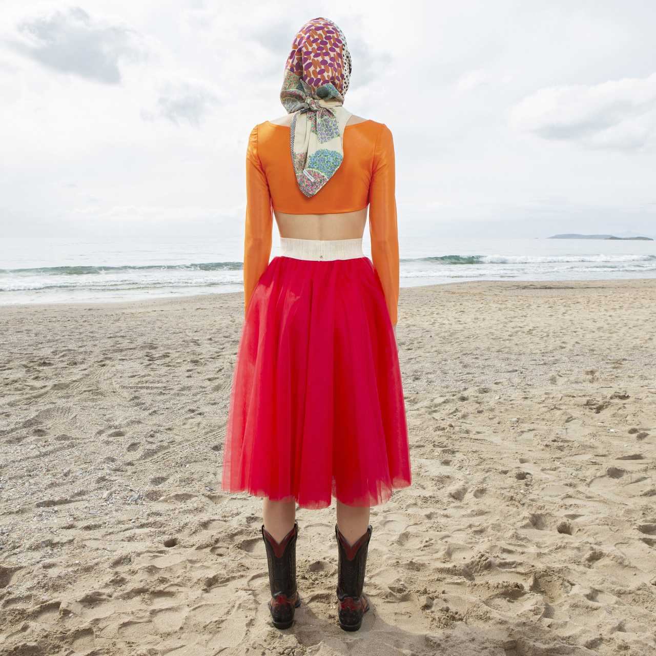 Product preview: Tulle Tutu Skirt Midi Bright Red