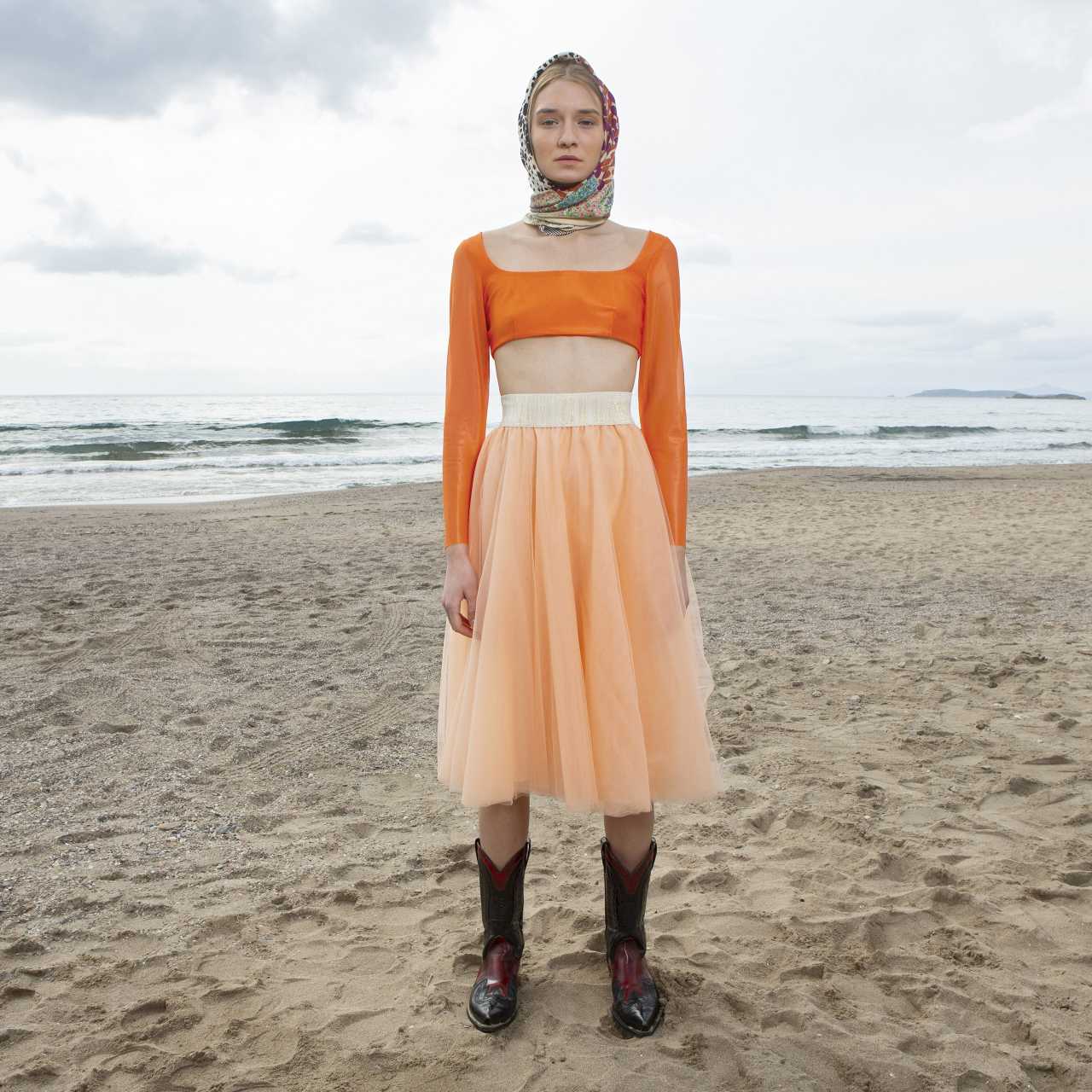 Product preview: Tulle Tutu Skirt Midi Saumon