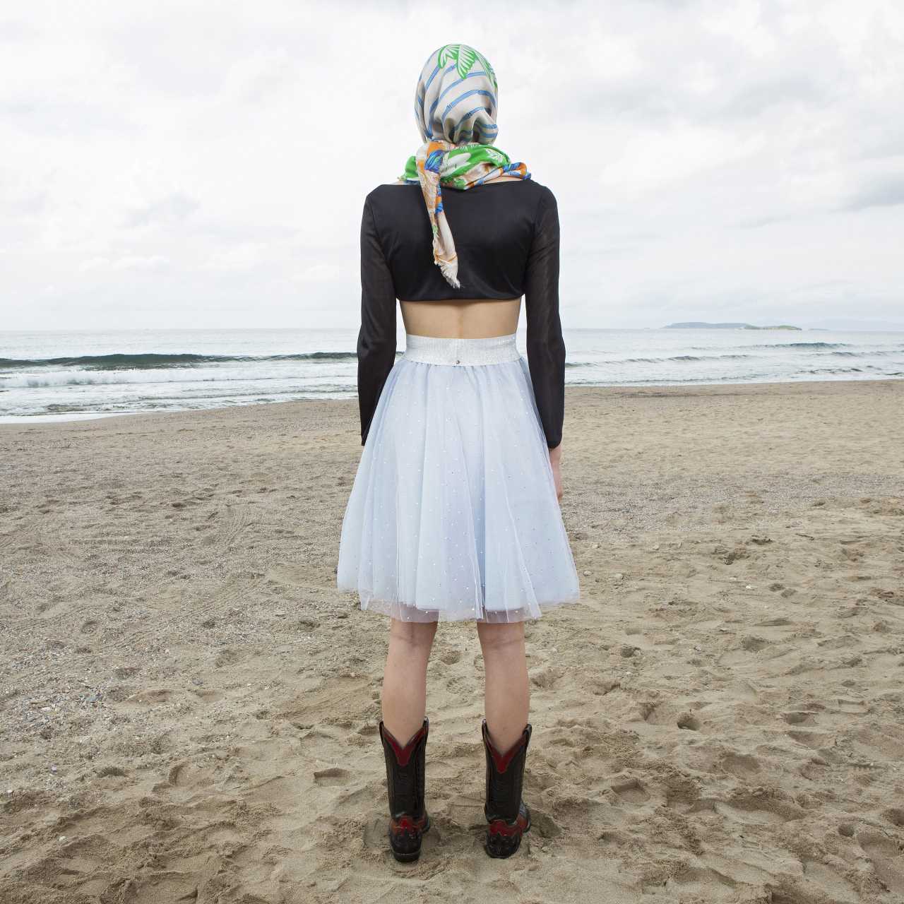 Product preview: Tulle Tutu Skirt Short Light Grey with Rhinestone 