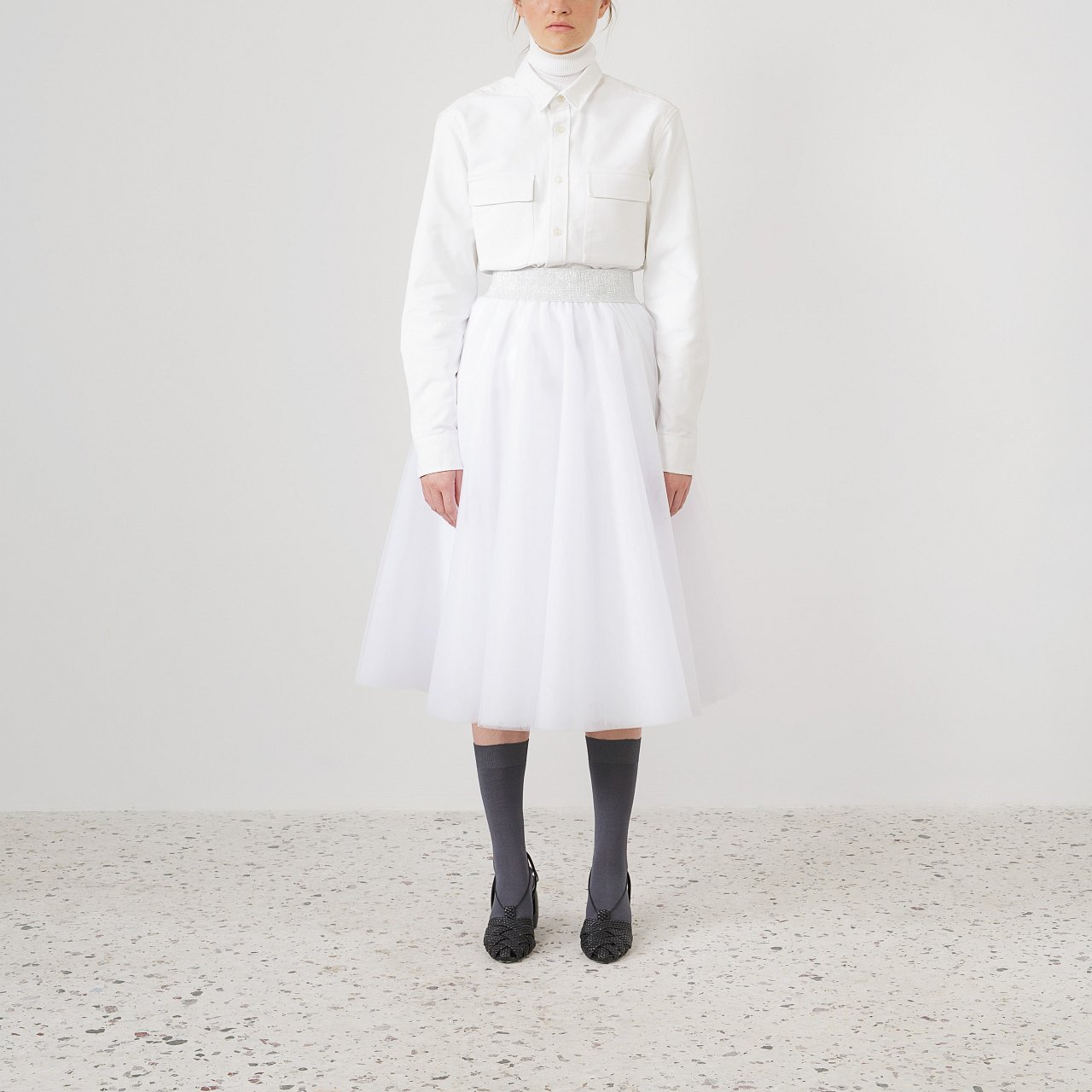 Product preview: Tulle Tutu Skirt White Midi