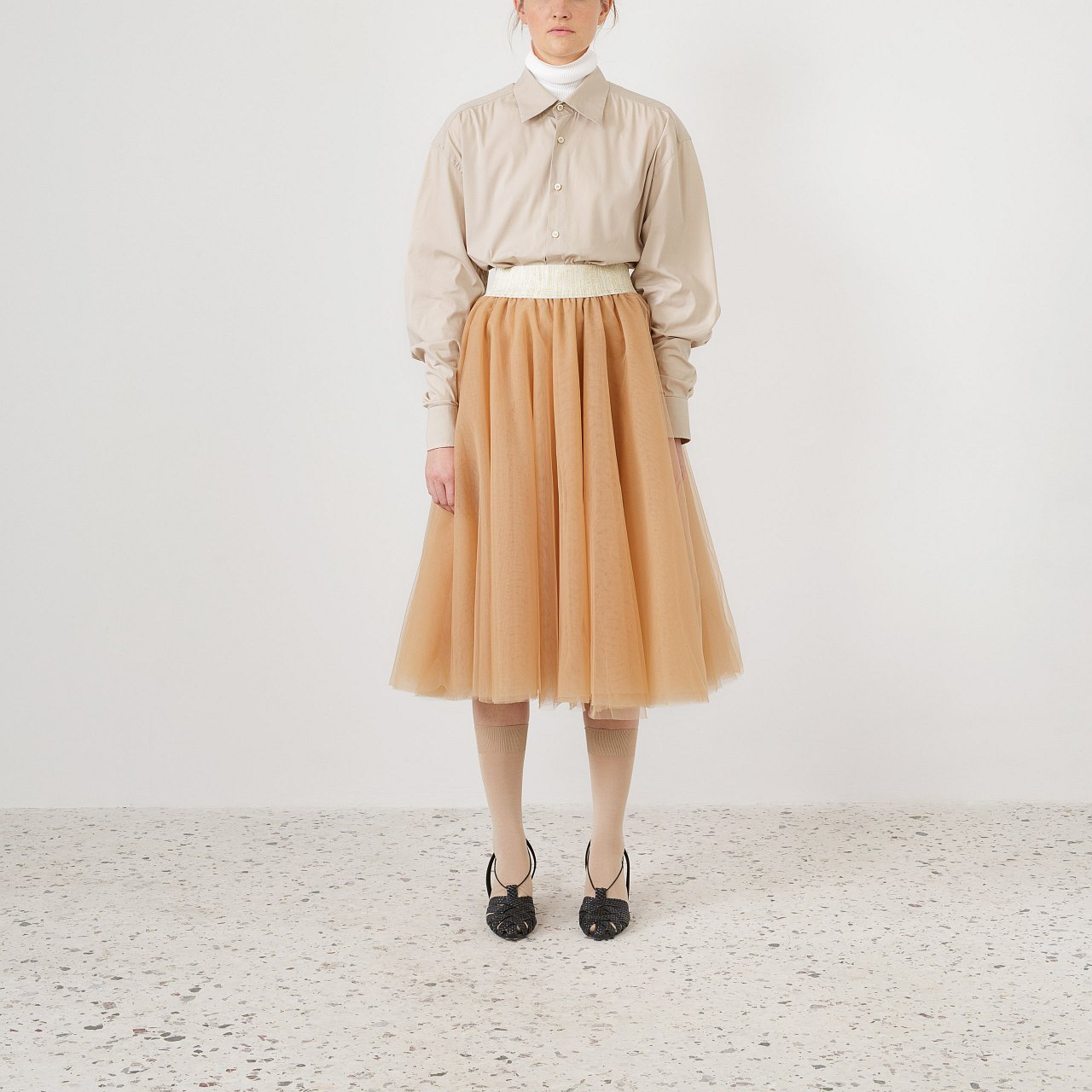 Product preview: Tulle Tutu Skirt Caramel Midi