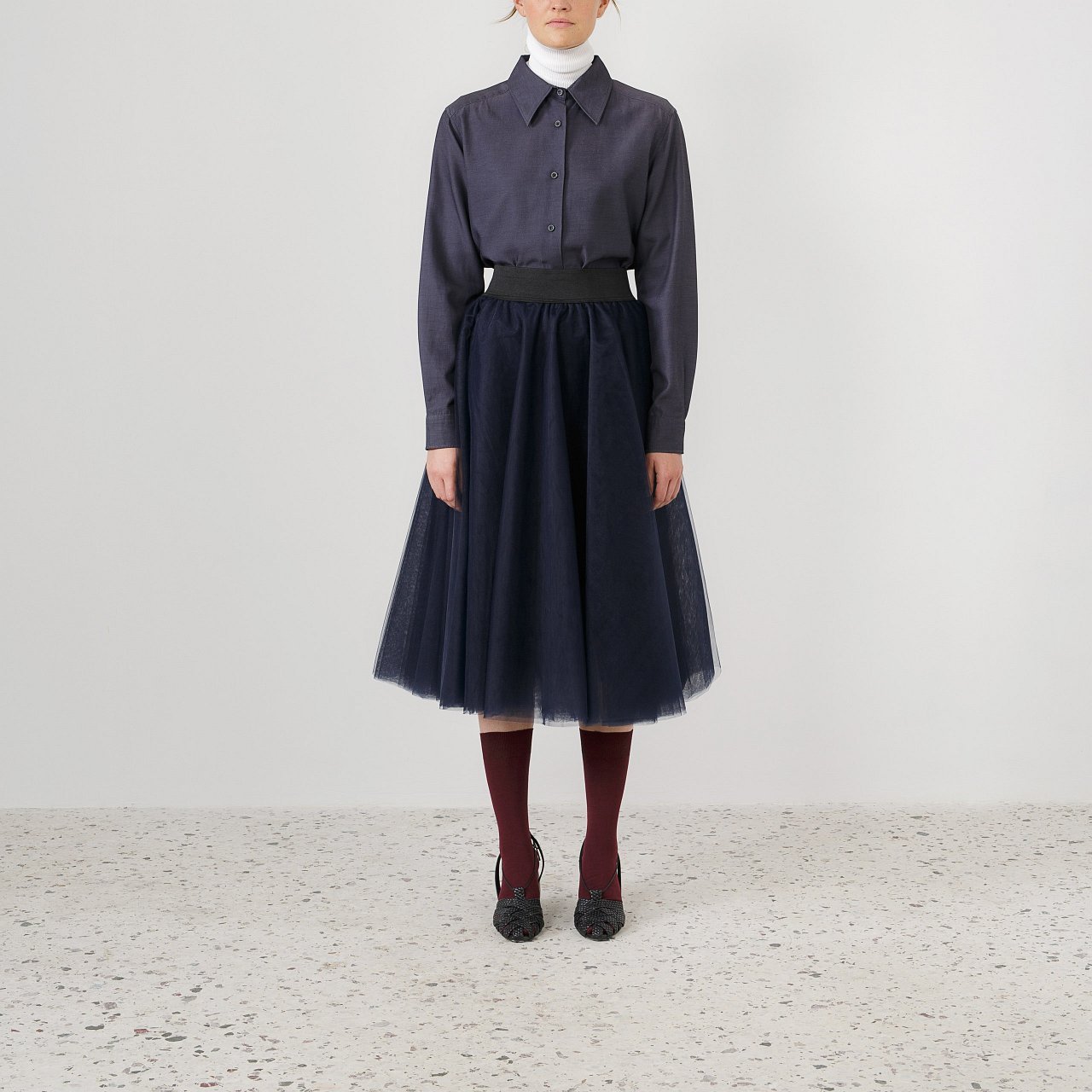 Product preview: Tulle Tutu Skirt Navy Blue Midi