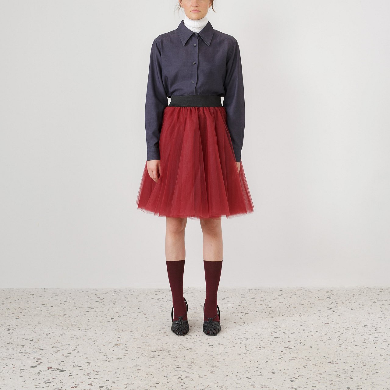 Tutu Skirt Burgundy Short