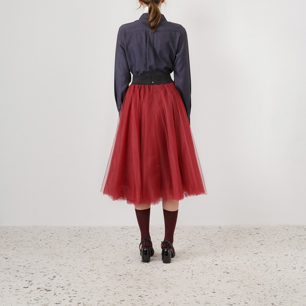 Product preview: Tulle Tutu Skirt Burgundy Midi