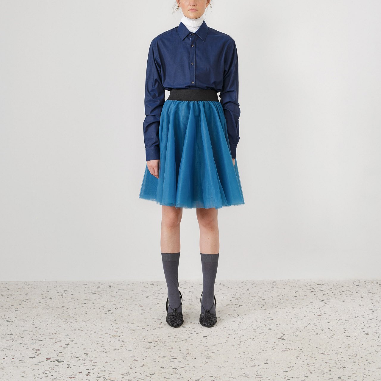 Product preview: Tulle Tutu Skirt Blue Green Short