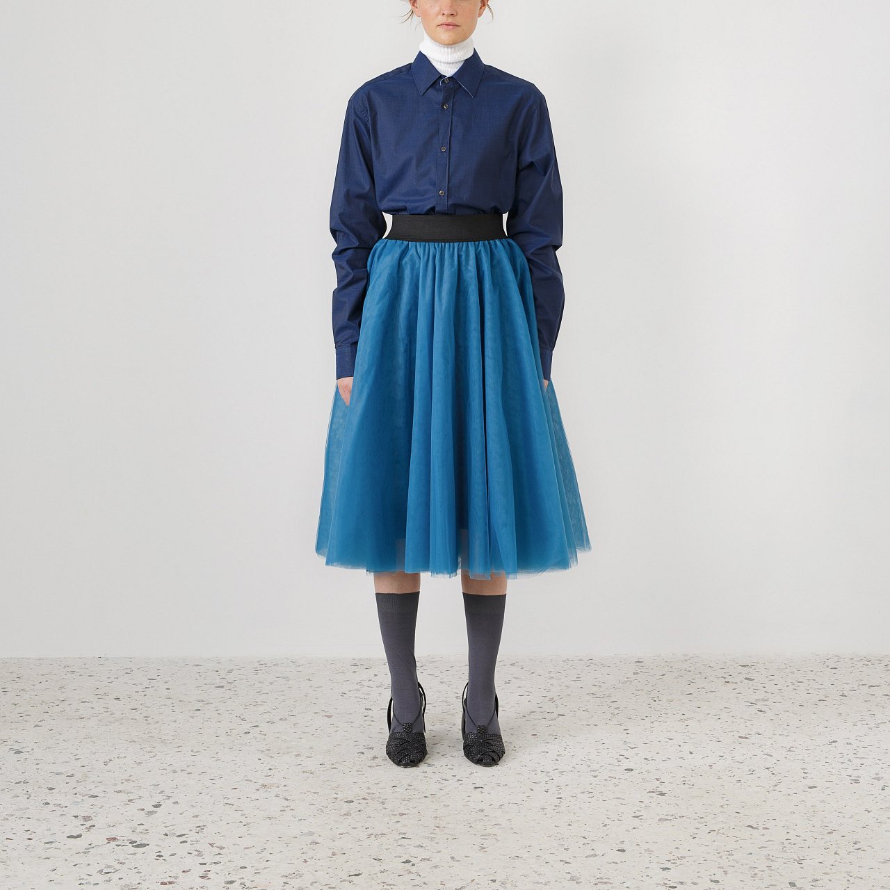 Product preview: Tulle Tutu Skirt Blue Green Midi