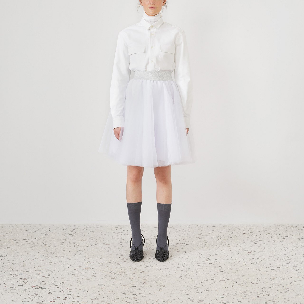 Product preview: Tulle Tutu Skirt White Short